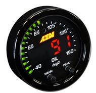 AEM X-Series Temperature 100-300F Gauge Kit (ONLY Black Bezel and Water Temp. Faceplate) 30-0302