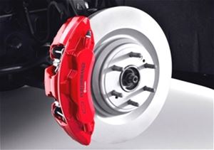 Front 6-Piston Brembo&#174; Brake Upgrade System in Red with Chevrolet Performance Logo 2019+ 85138043