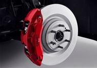 Front 6-Piston Brembo® Brake Upgrade System in Red with GMC Logo 85138044