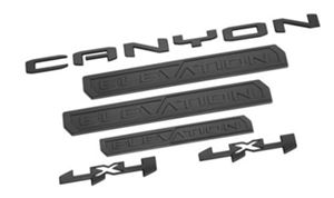 Canyon 2023+ Elevation Emblems in Black 86557049