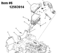 Insulator, Air Intake 12563914