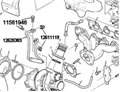 Pipe, Turbo Oil Feed 12708763