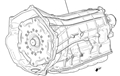 Transmission, Auto 8 SP RWD 19540249