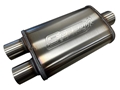 3" Inlet/2.5" Dual Outlets "Street Series" Muffler (Center Inlet, Dual Outlets) 25-1103