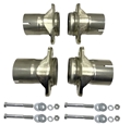 Universal Ball Flange Collector Kit (2.5"Inlet/Outlet) Stainless 25-1139