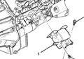L96 Mount, Engine LH, RH 84016258