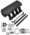 GM LS Intake Manifold BPE Logo, LS3 / L92, Aluminum Black BPP822112