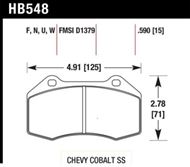 Hawk Performance Brake Front Pads HB548B.510