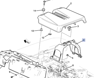 Bracket, Upper Intake Manifold Cover 12716030