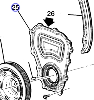 Cover Asm, Engine Front 12731560