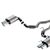Borla 2024 Ford Mustang GT 5.0L V8 3 in S-Type Catback Non-Active Exhaust- Chrome Quad Tip 140969