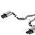 Borla 2024 Ford Mustang GT 5.0L V8 3 in S-Type Catback Non-Active Exhaust- Black Chrome Quad Tip 140969BC