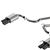 Borla 2024 Ford Mustang 2.3L Ecoboost S-Type Black Chrome Catback Exhaust w/ Quad Tips - Non-Active 140981BC