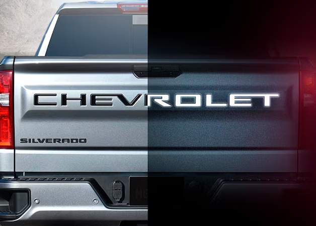 3-D Urethane Reflective CHEVROLET Tailgate Lettering in Gloss Black 19434085