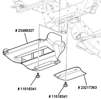 Shield Rear w/o ZR2 23217363
