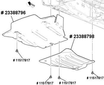 Shield, Rear Skid w/ZR2 23388798