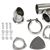 Stainless 3" Cut-out 25-1070