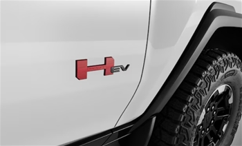 Hummer EV Emblems in Performance Red 85513237