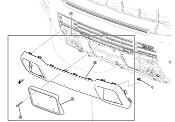 Plate Pkg, Front Bumper Fascia Skid Plate 85809078
