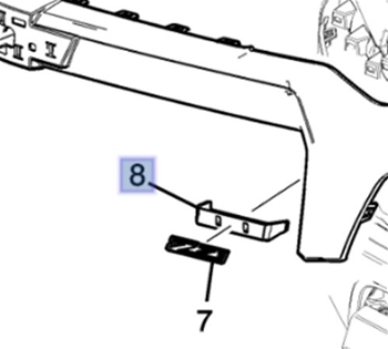 Adapter, Grille Emblem 87844556