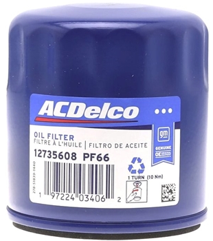 AC Delco PF66 Oil Filter 12735608